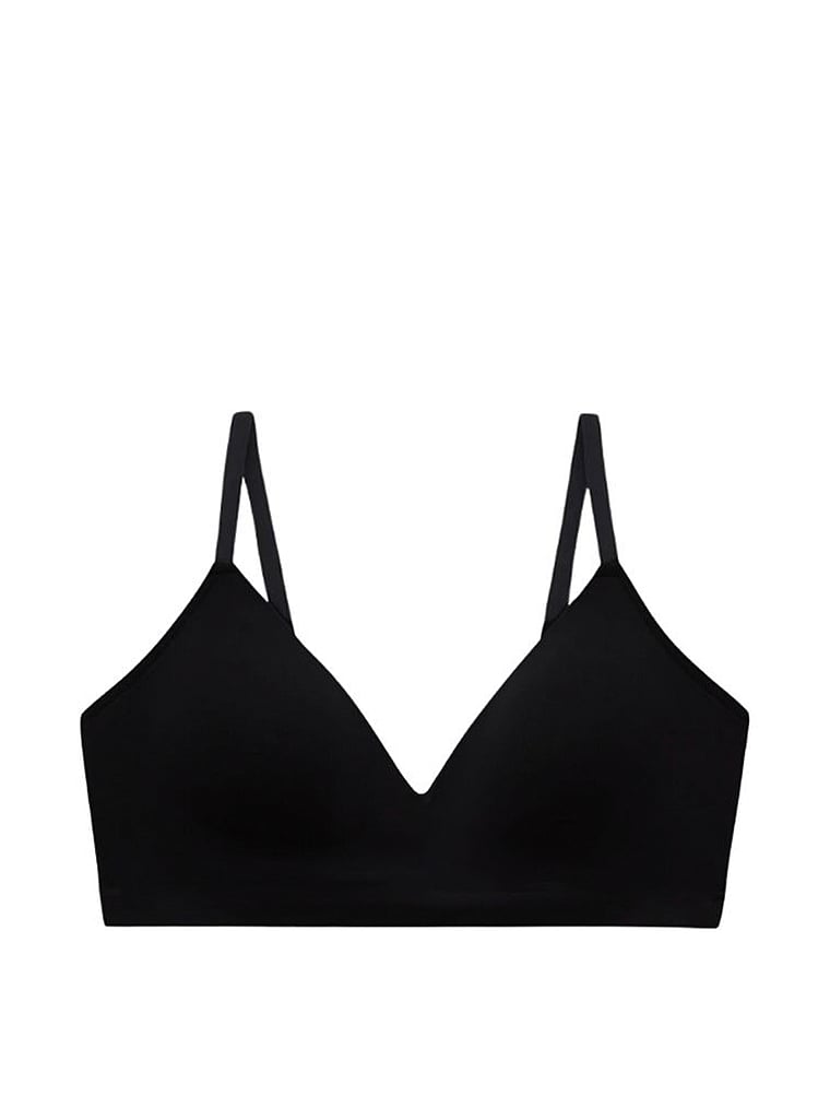 Victoria's Secret, MINDD Sculpt T-Shirt Bra, Black, offModelFront, 3 of 3