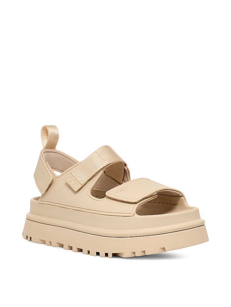 UGG® Goldenglow Sandals, Sea Salt, offModelFront, 1 of 3