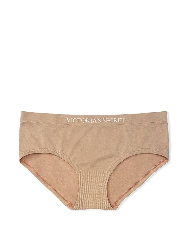 Victoria's Secret, Seamless Seamless Hiphugger Panty, Praline, offModelFront, 3 of 3