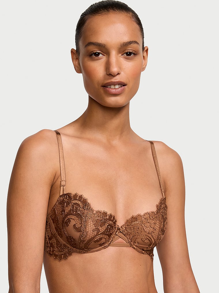Buy Wicked Unlined Lace Balconette Bra, Hottie Pink - Order Bras online - Victoria's Secret US