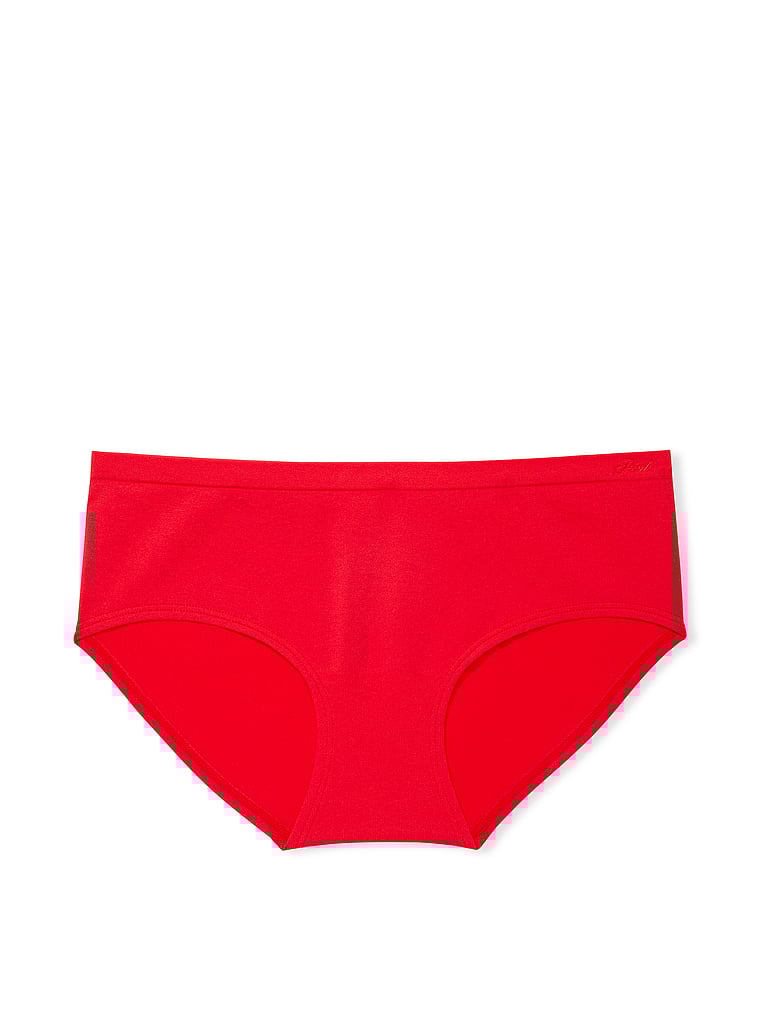 PINK Seamless Hiphugger Panty, Red Pepper, offModelFront, 3 of 3