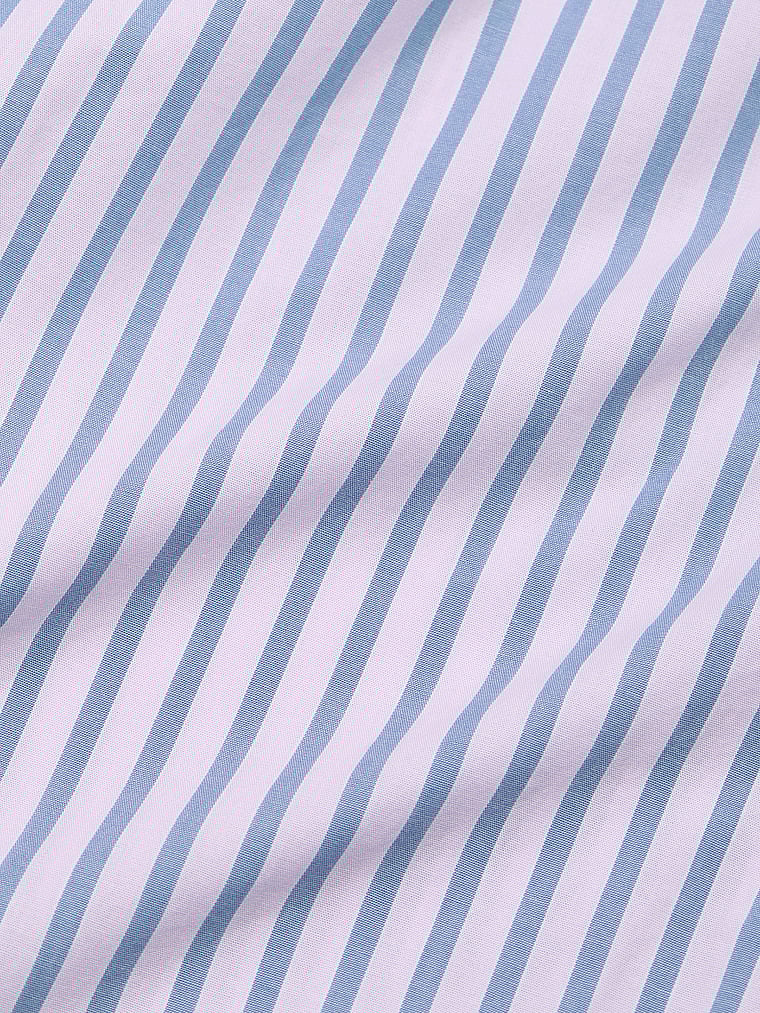 Victoria's Secret, Victoria's Secret Cotton Tank Tee-Jama Set, Faded Denim Stripes, detail, 4 of 4