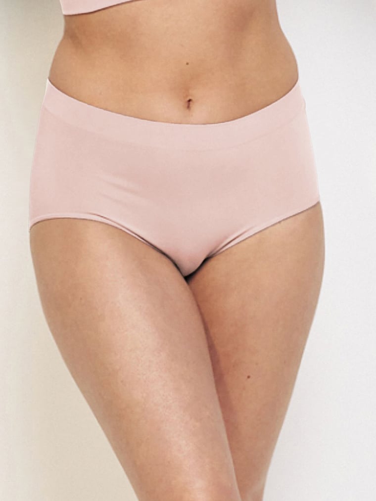 Victoria's Secret, MINDD Full Coverage Brief, Vintage Rose, onModelFront, 1 of 5