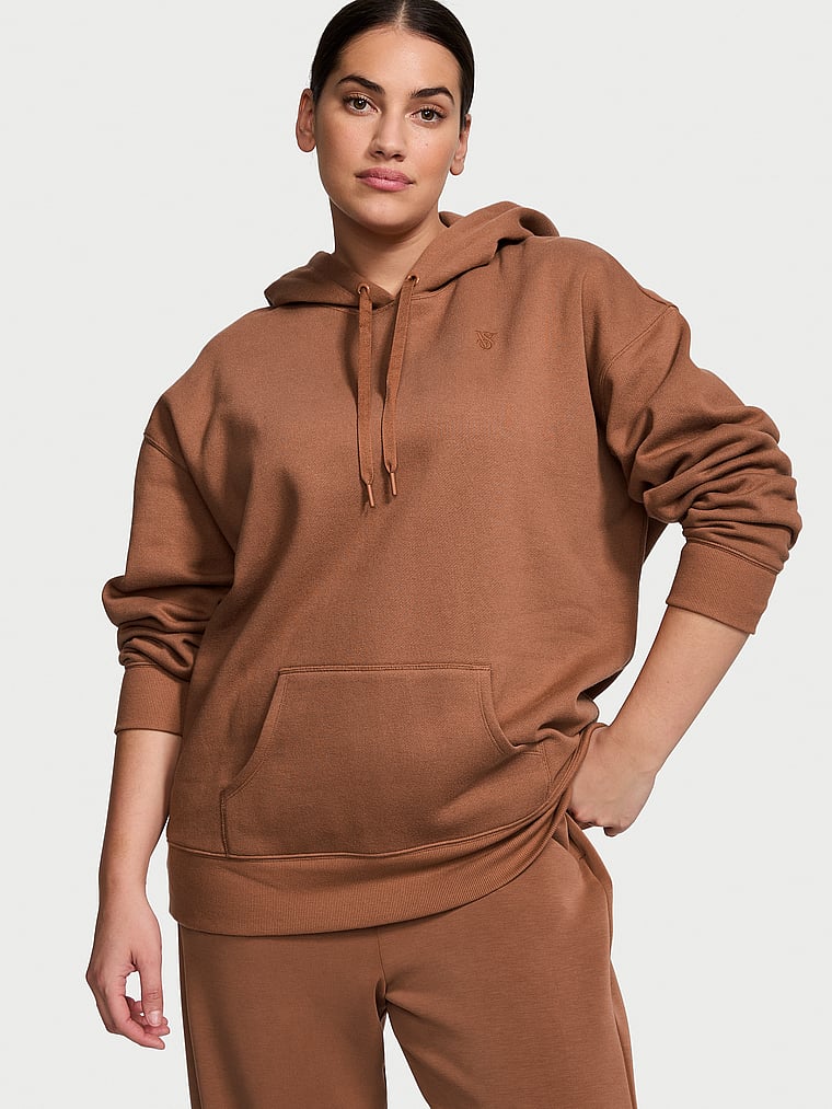 Recycled Unisex Hoodie - Caramel Plaid - Women main image 1