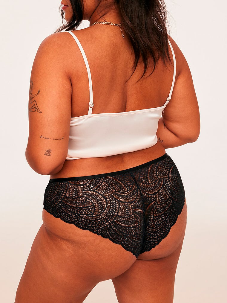 Victoria's Secret, Adore Me Beatrice Cheeky Panty, Jet Black, offModelBack, 5 of 6