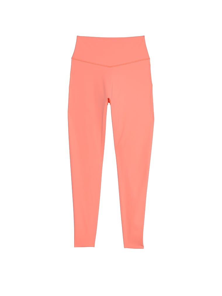 Victoria's Secret, VSX VS Elevate Light Compression Leggings, Coral Crush, offModelFront, 4 of 4