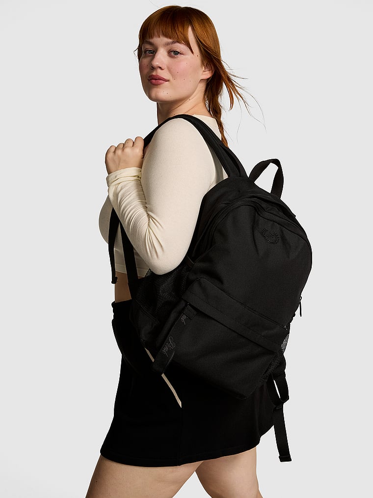 PINK Ivy Classic Canvas Backpack at Hamilton Place in  display picture 2