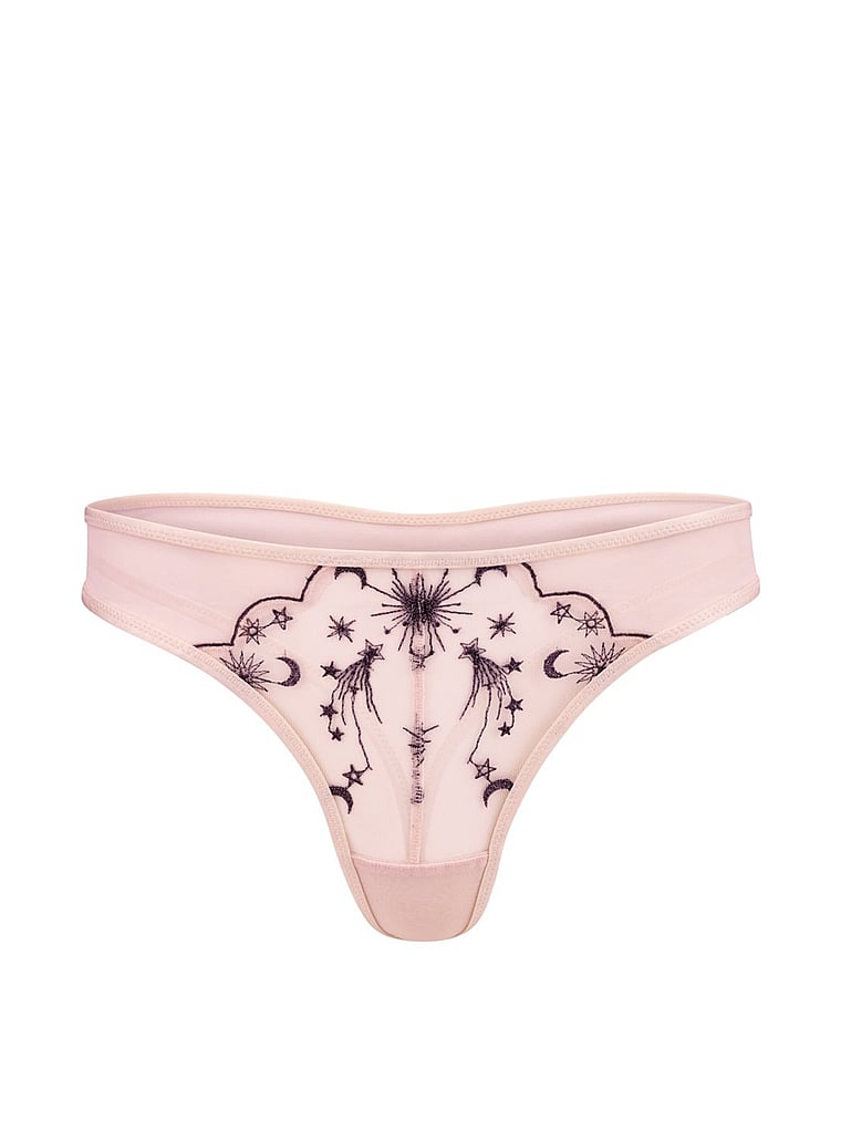Victoria's Secret, Adore Me Estelle Thong Panty, Pearl, offModelFront, 3 of 3
