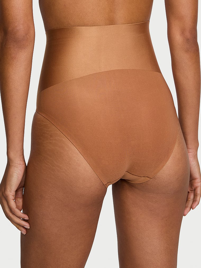 Victoria's Secret, Body by Victoria SmoothingShimmer™ Brief Panty, Caramel, onModelBack, 2 of 3 Daiane is 5'11" and wears Small