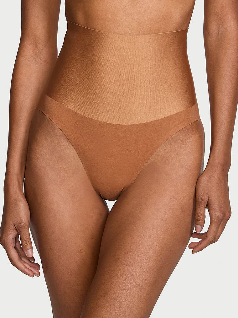 Victoria's Secret, Body by Victoria SmoothingShimmer™ Brief Panty, Caramel, onModelFront, 1 of 3 Daiane is 5'11" and wears Small
