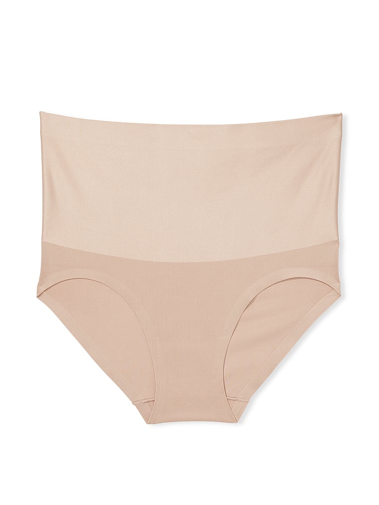 Victoria's Secret, Body by Victoria SmoothingShimmer™ Brief Panty, Praline, offModelFront, 3 of 3