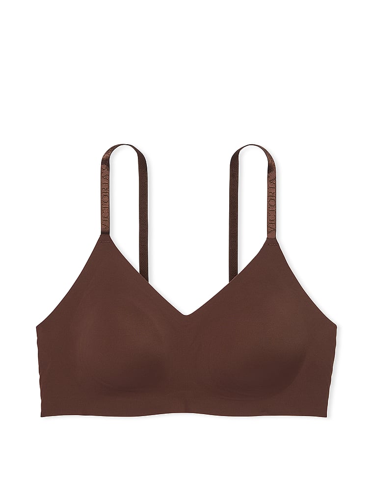 Victoria's Secret, Victoria's Secret Bare Lightly Lined Wireless Comfort Bra, Ganache, offModelFront, 3 of 3
