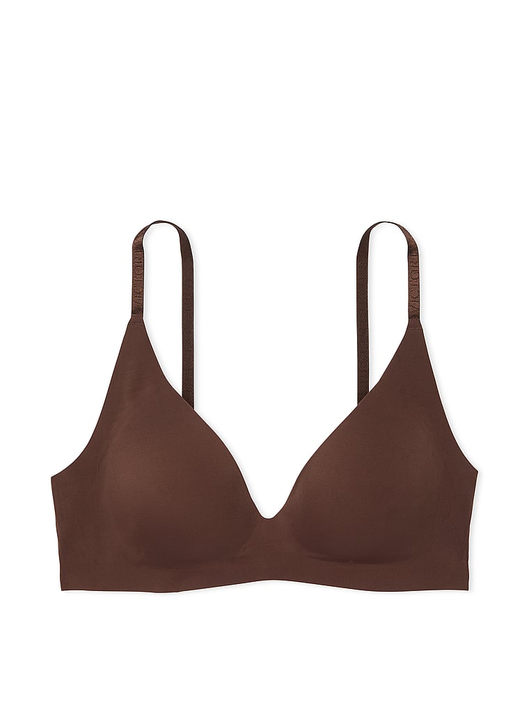 Victoria's Secret, Victoria's Secret Bare Push-Up Wireless Comfort Bra, Ganache, offModelFront, 3 of 3