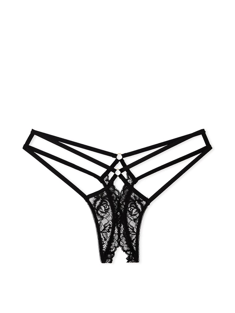Buy Crotchless Lace Strappy Thong Panty - Order Panties online
