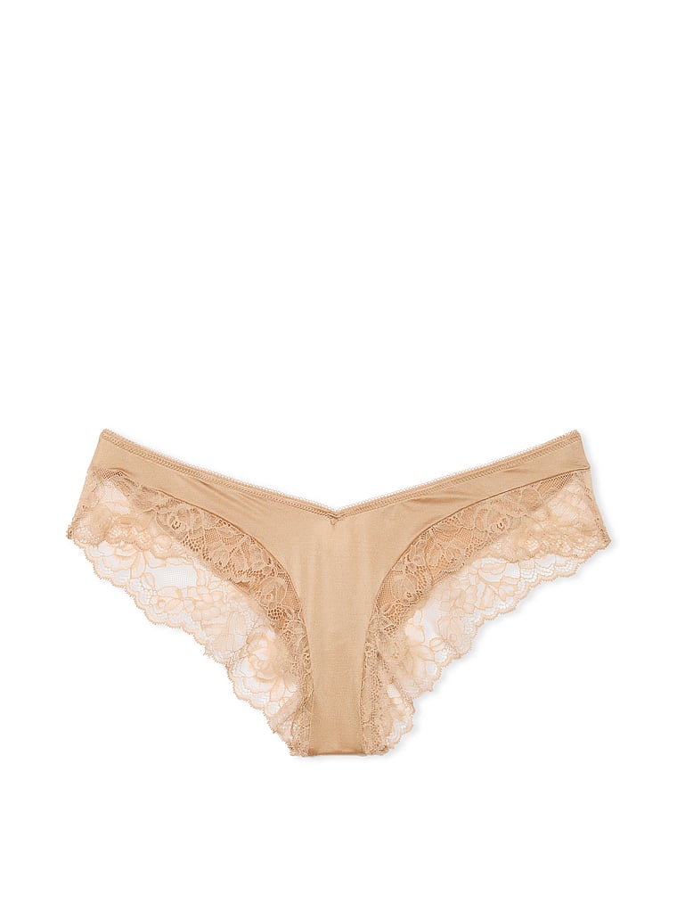Rose Lace Crotchless Cheeky Panty
