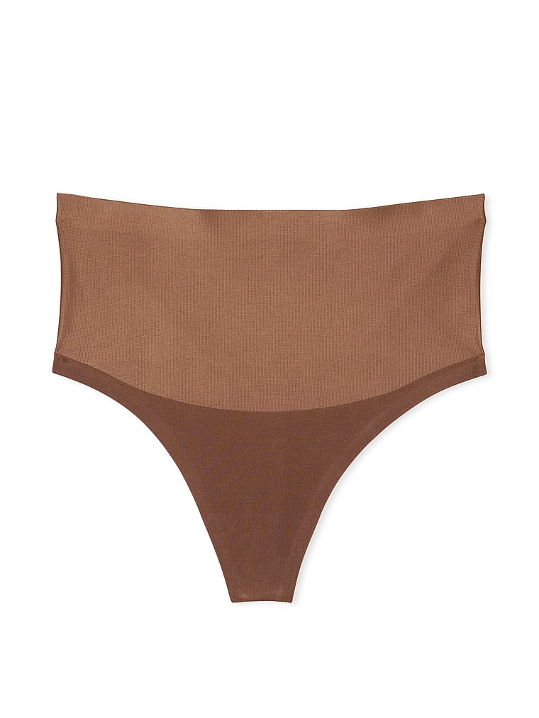 Victoria's Secret, Body by Victoria SmoothingShimmer™ Thong Panty, Mousse, offModelFront, 3 of 3