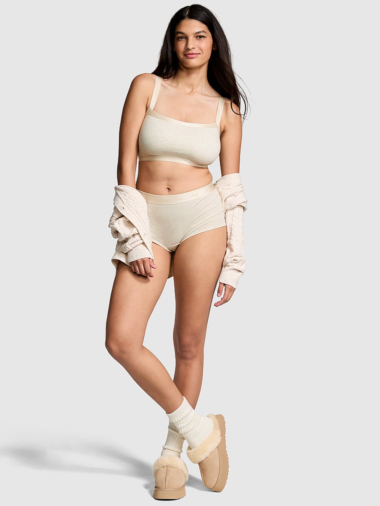 Logo Cotton Boyshort Panty