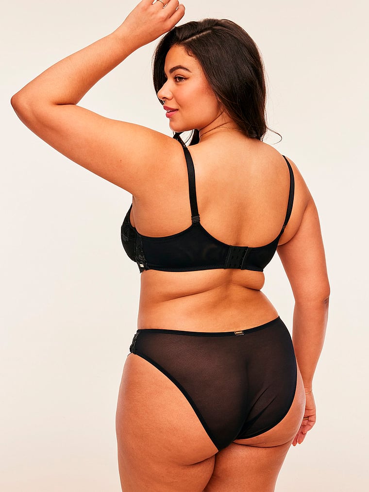 Victoria's Secret, Adore Me Chelsi Bra, Jet Black, detail, 6 of 6