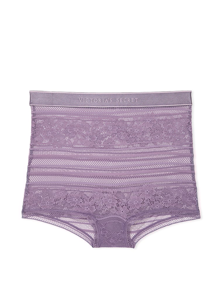 Buy Logo Cotton HighWaist Boyshort Panty Order Panties online