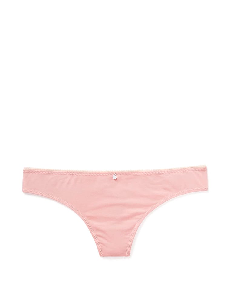 Victoria's Secret, Adore Me Jeanette Thong Panty, Misty Rose, offModelFront, 3 of 3