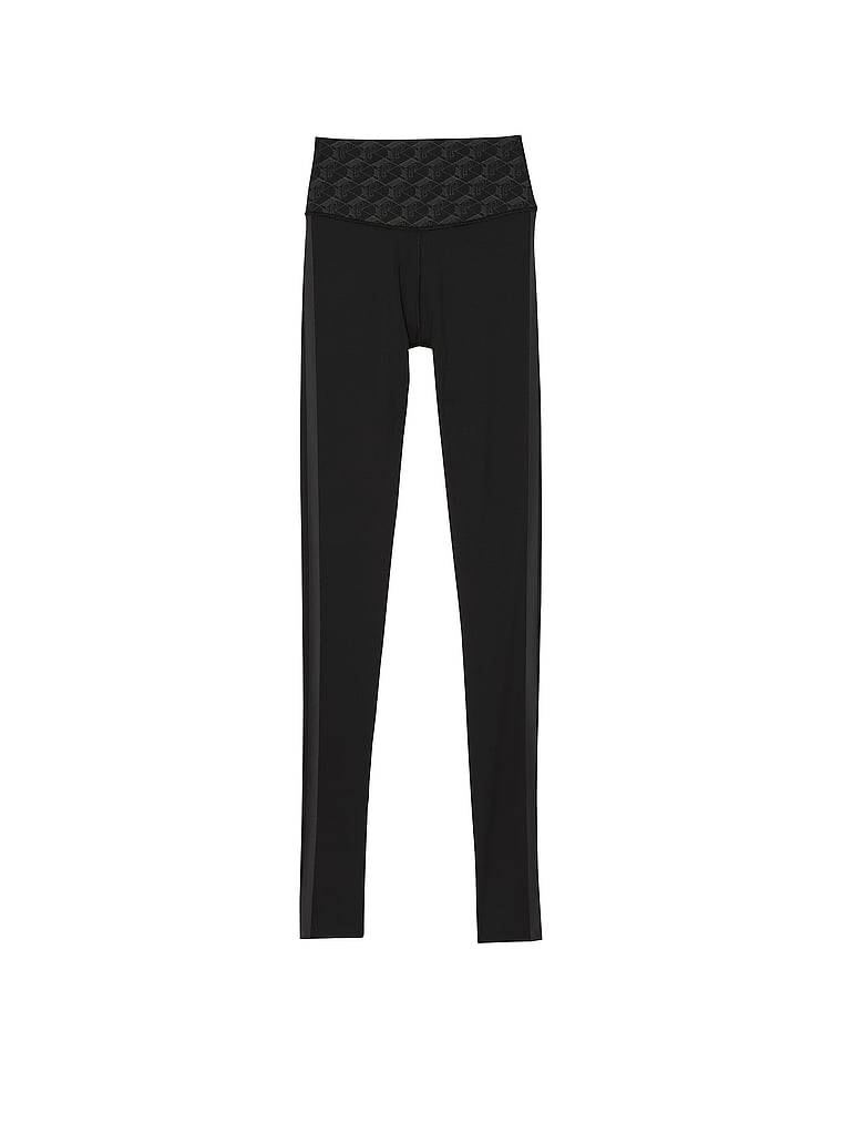 PINK Relay Compression Leggings, Pure Black, offModelFront, 3 of 3