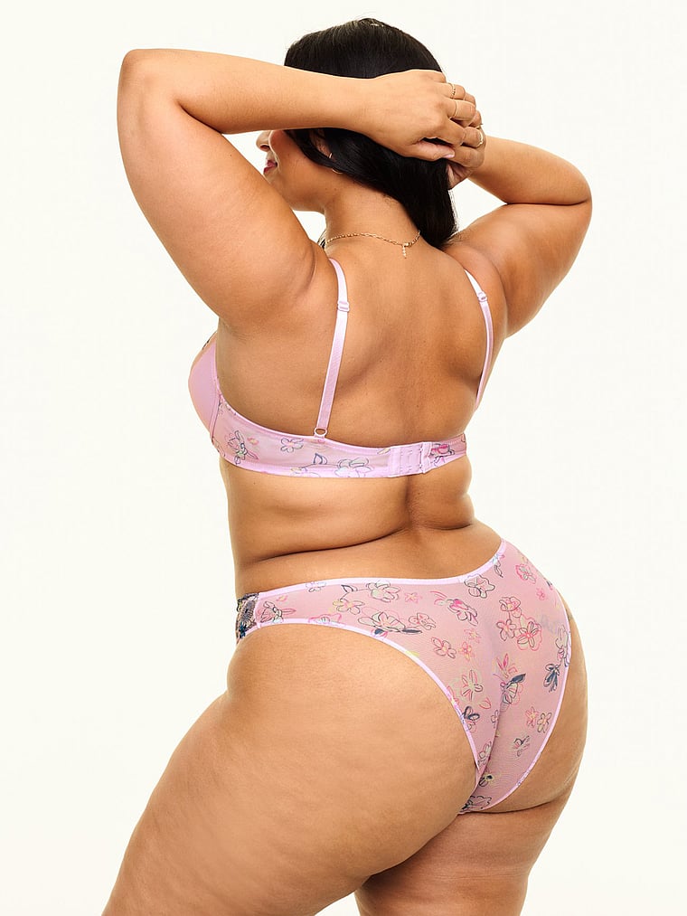 Victoria's Secret, Adore Me Prisma Bra, Whimsical Petals Pink, detail, 6 of 6