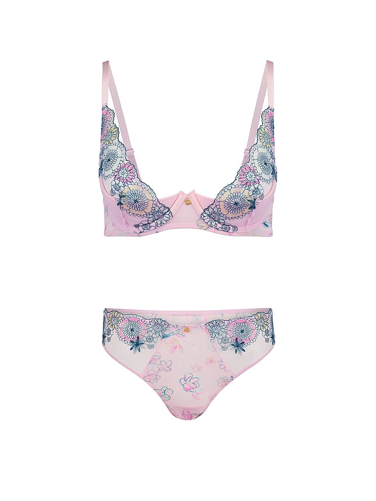 Victoria's Secret, Adore Me Prisma Bra, Whimsical Petals Pink, offModelFront, 4 of 6