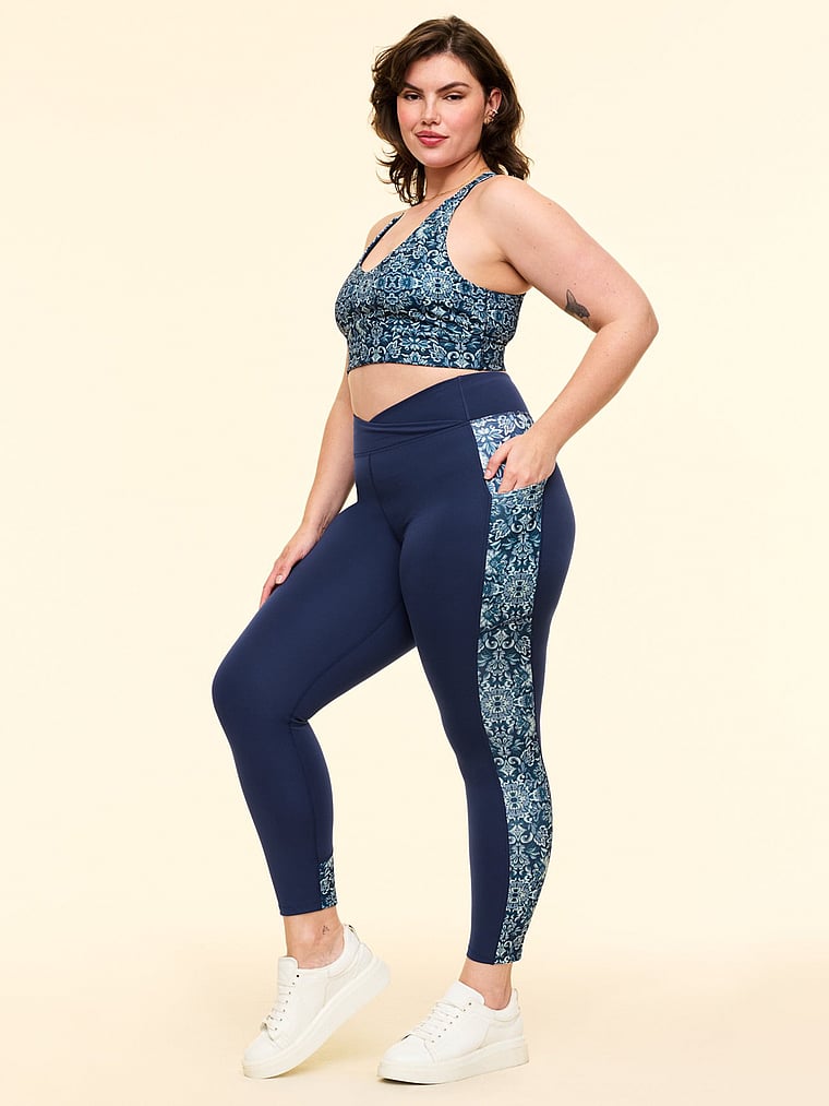 Legging Victoria's Secret Crossover Floral - Taille S, Slim, Pour Yoga/fitness, Neuf Sans étiquettes