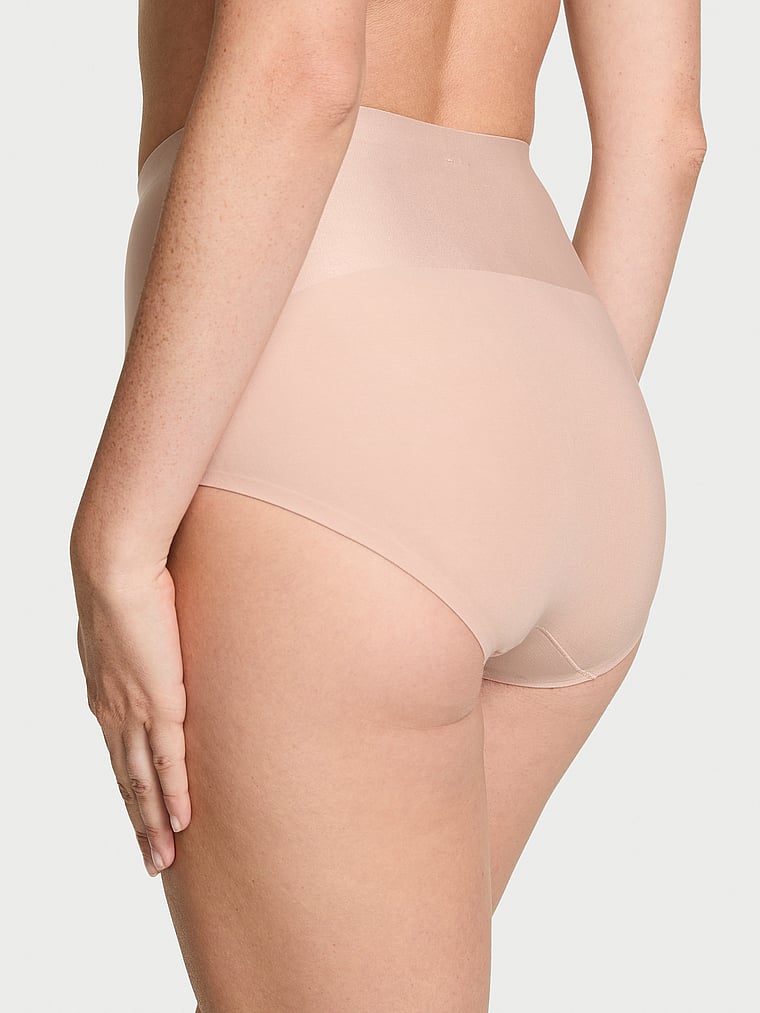 Victoria's Secret, Body by Victoria SmoothingShimmer™ Brief Panty, Macaron, onModelBack, 2 of 3 Rebecca is 5'9" or 175cm and wears Small
