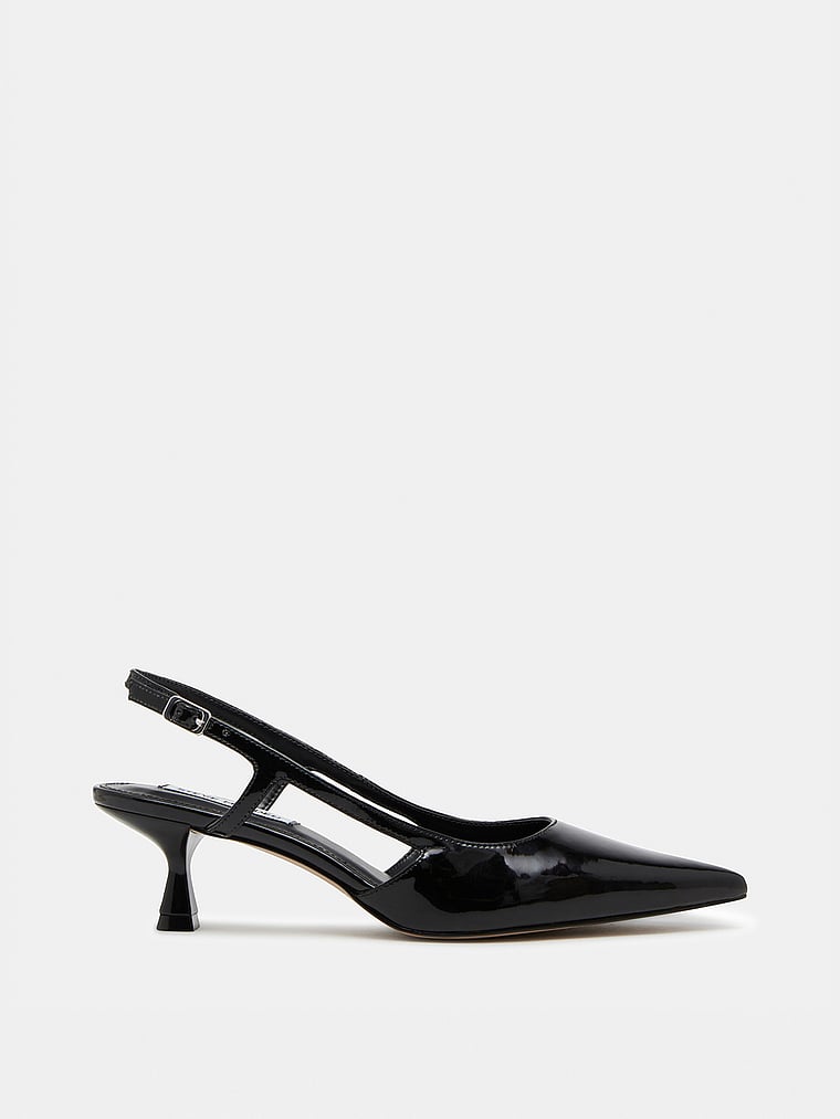 Steve Madden Legaci Slingback Heels, Black, onModelFront, 1 of 2