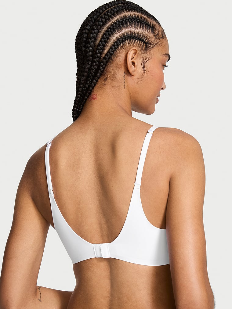 Victoria's Secret, Love Cloud Smooth Lightly Lined Full-Coverage Bra, VS White, onModelBack, 2 of 3 Anyeline is 5'10" or 178cm and wears 34B or Small