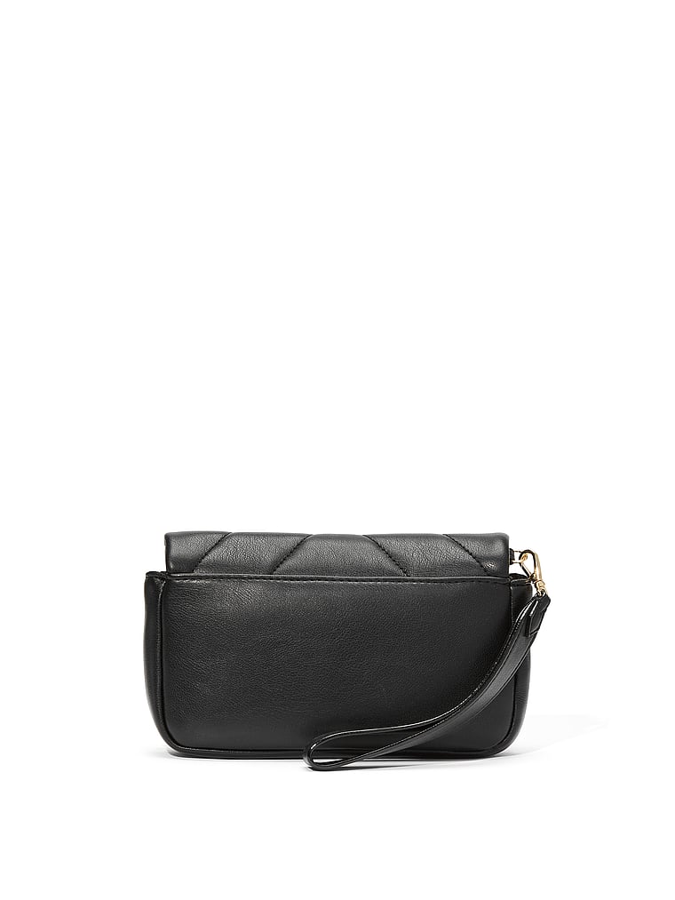 Victoria's Secret, Victoria's Secret Phone Wristlet, Black, onModelBack, 2 of 3