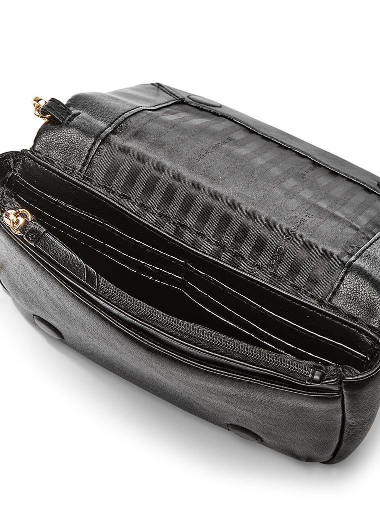 Victoria's Secret, Victoria's Secret Phone Wristlet, Black, onModelSide, 3 of 3
