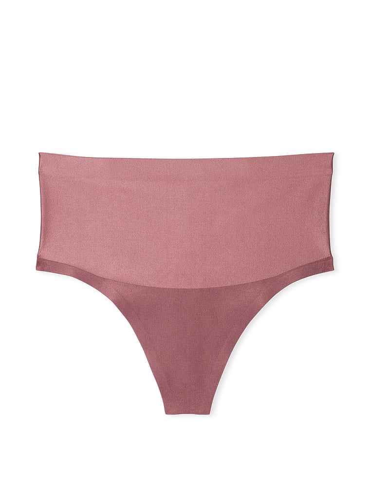 Victoria's Secret, Body by Victoria SmoothingShimmer™ Thong Panty, Vintage Rose, offModelFront, 3 of 3