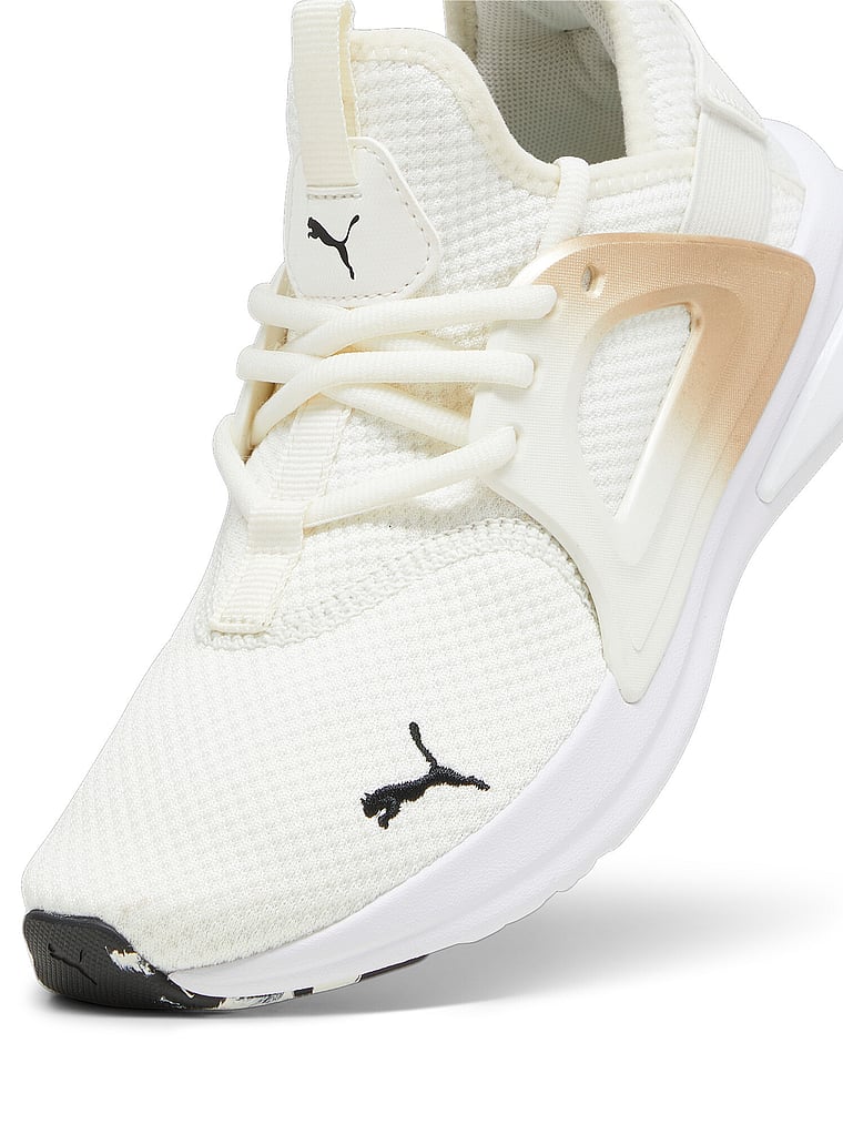 Puma Softride Enzo Evo Molten Metal Sneakers, Warm White-Puma Gold-Puma Black, detail, 3 of 3