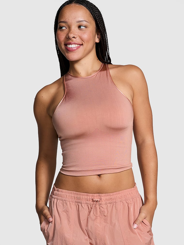 Seamless Halter Tank Bra