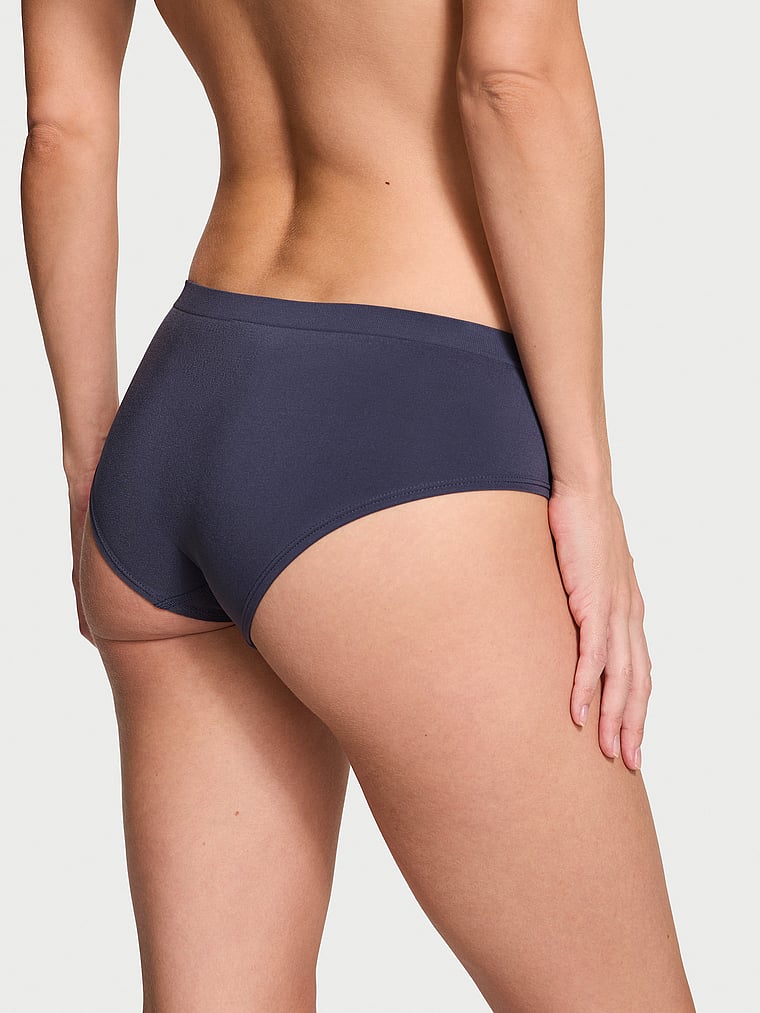 Victoria's Secret, Seamless Seamless Hiphugger Panty, Slate Blue, onModelBack, 2 of 3 Maggie is 5'7" and wears Small