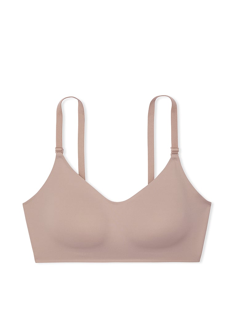 Victoria's Secret, VSX VSX Elevate™ Stretch-Comfort Sports Bra, Bare Taupe, offModelFront, 4 of 4