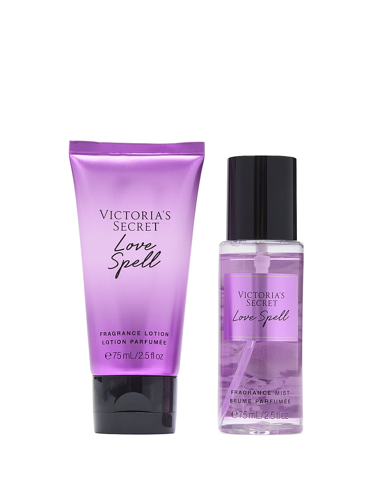 Victoria's Secret, Body Fragrance Fragrance Mist 2-Piece Gift Set, Love Spell, offModelFront, 3 of 3