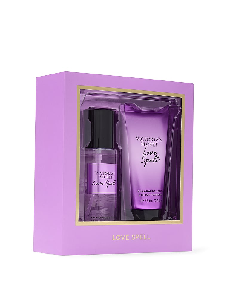 Victoria's Secret, Body Fragrance Fragrance Mist 2-Piece Gift Set, Love Spell, onModelBack, 2 of 3