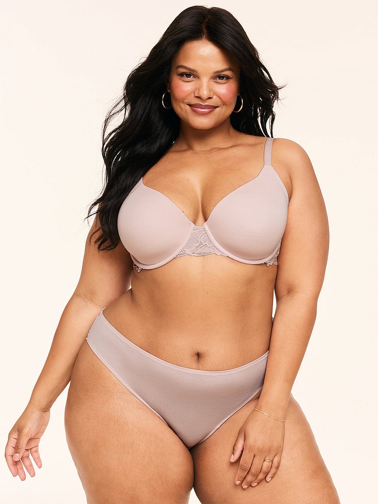 Victoria's Secret, Adore Me Teagan Contour Bra, Rose Smoke, onModelFront, 1 of 4