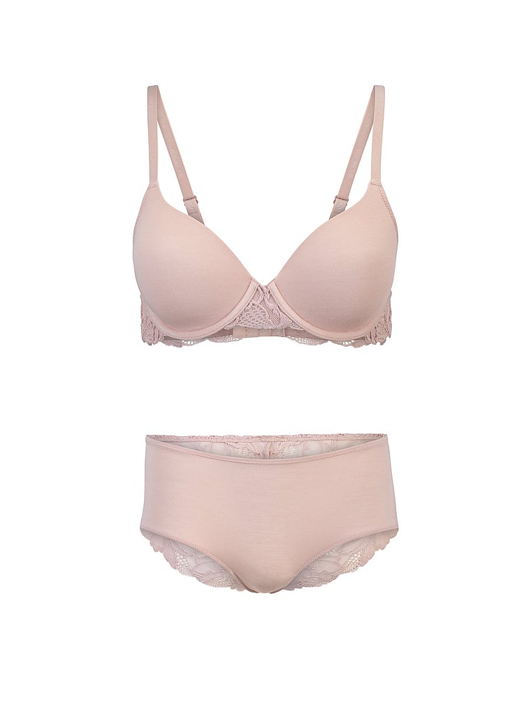 Victoria's Secret, Adore Me Teagan Contour Bra, Rose Smoke, onModelSide, 3 of 4