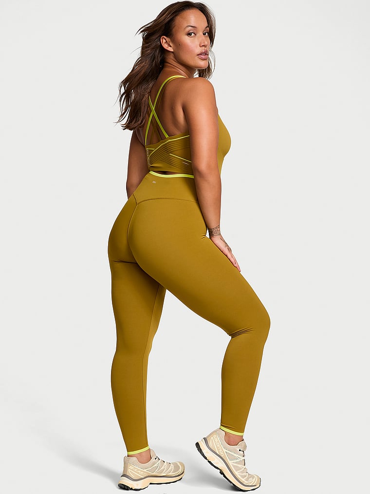 Victoria's Secret, VSX VSX Elevate™ Legging, Fern, onModelBack, 4 of 4 Sofia  is 5'8" and wears Large