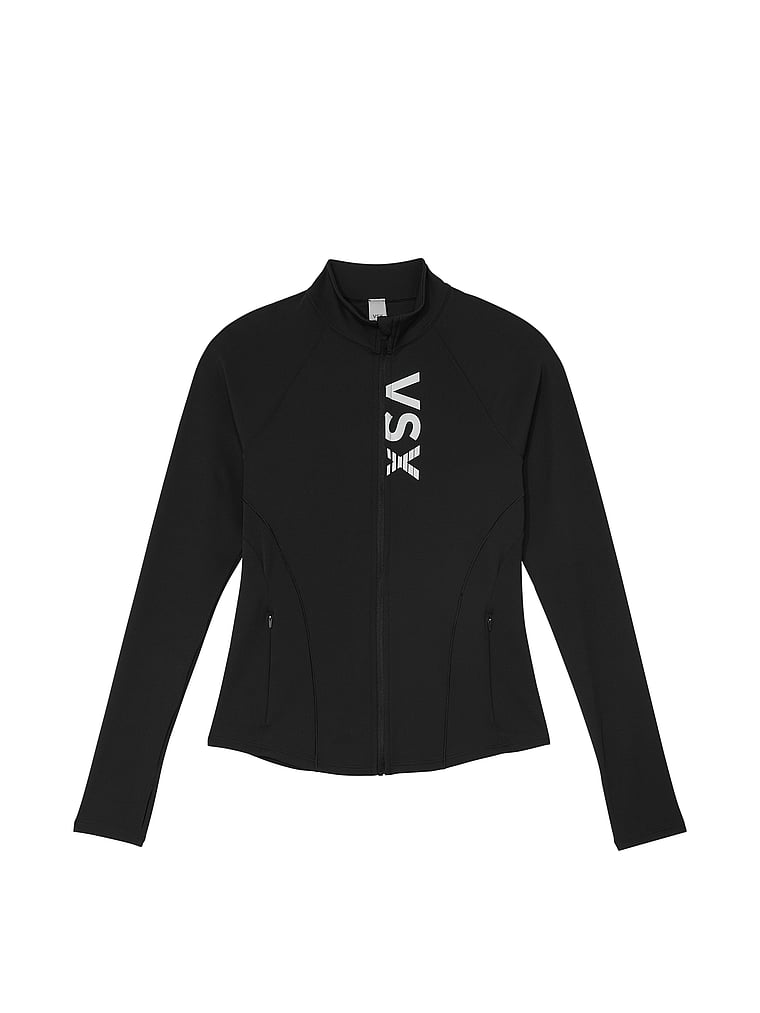 Victoria's Secret, VSX VSX Elevate™ Full-Zip Jacket, offModelFront, 3 of 4