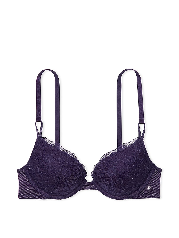 Buy Sexy Tee Sequin Posey Lace Push-Up Bra, Amethyst - Order Bras ...