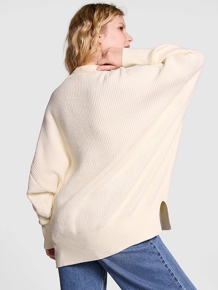 Red & Pink Meshprint Pullover