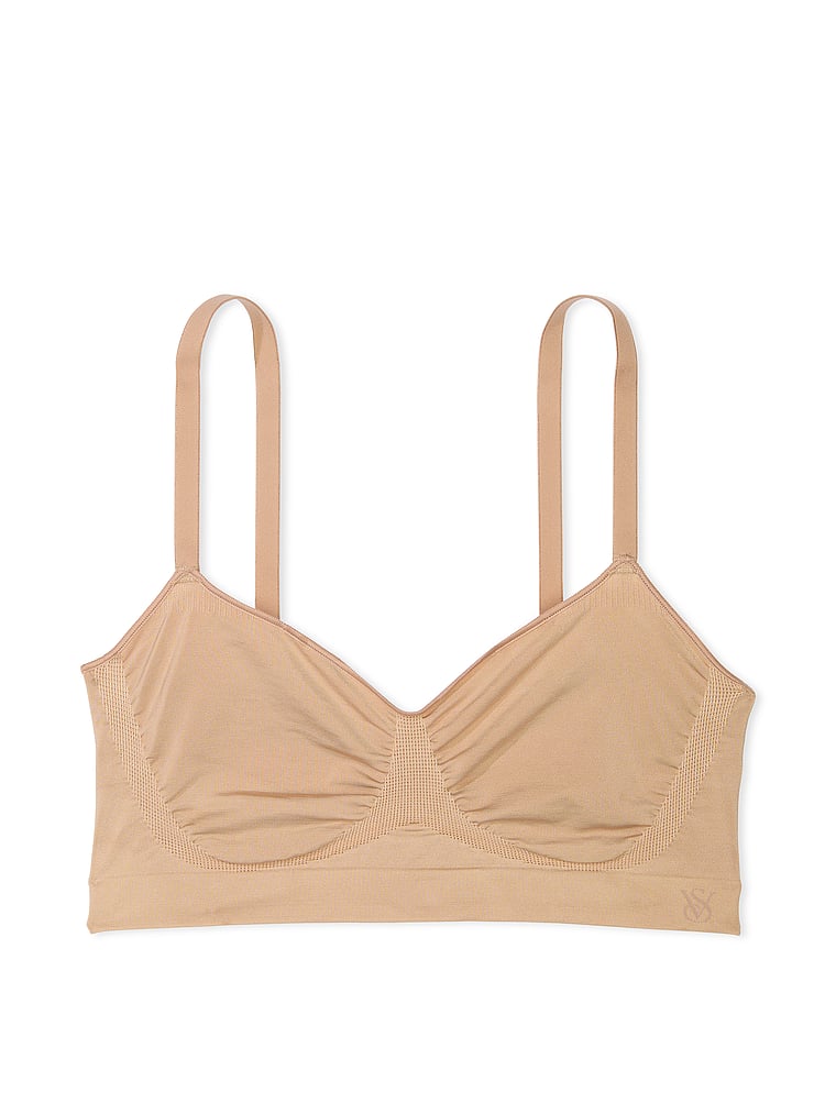Victoria's Secret, Victoria's Secret Shapewear by Victoria SeamlessShaping™ Bralette, Praline, offModelFront, 4 of 4
