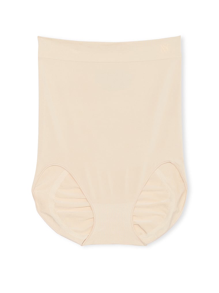 Victoria's Secret, Victoria's Secret Shapewear by Victoria SeamlessShaping™ High-Waist Brief Panty, Marzipan, offModelFront, 4 of 4