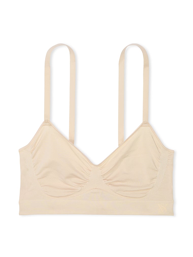 Victoria's Secret, Victoria's Secret Shapewear by Victoria SeamlessShaping™ Bralette, Marzipan, offModelFront, 4 of 4