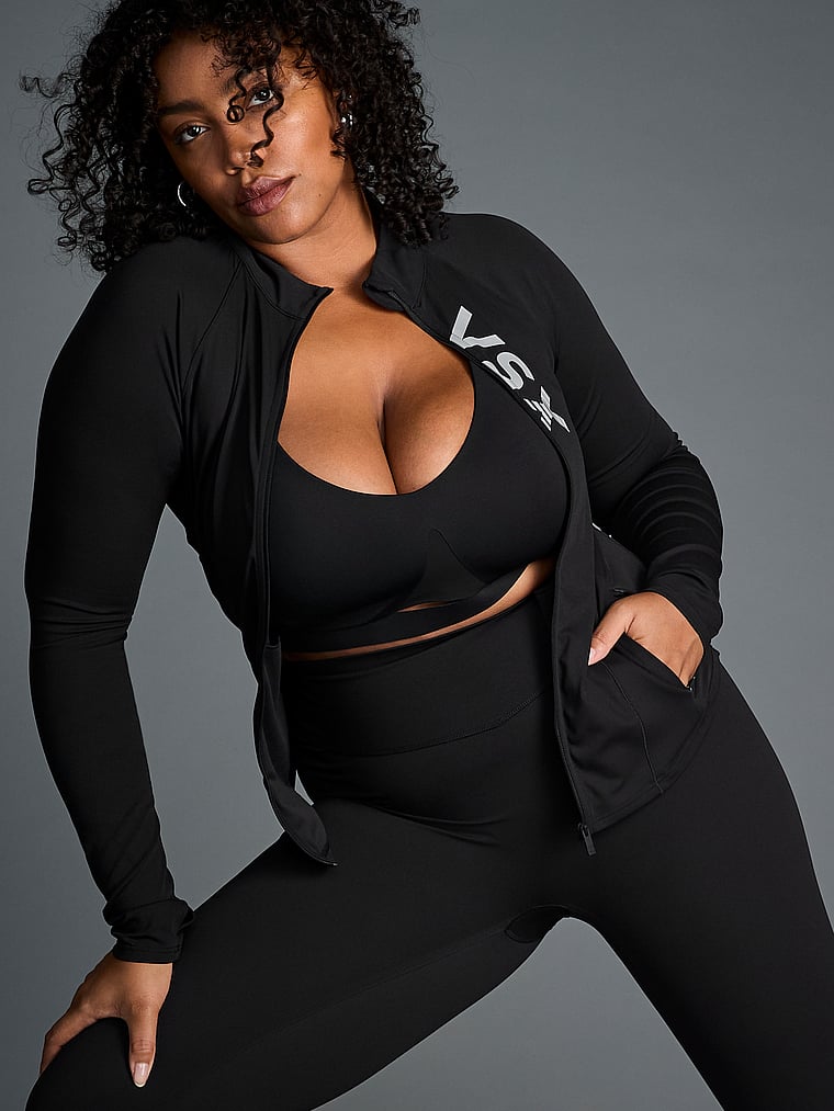 Victoria's Secret, VSX VSX Elevate™ Full-Zip Jacket, onModelSide, 4 of 4